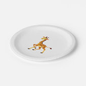 Best Giraffe Art For Men Women Adult Giraffe Print Pappteller (Schrägansicht)