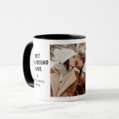 Best Girlfriend Ever 2-Photo Custom Message Tasse (Vorderseite Links)