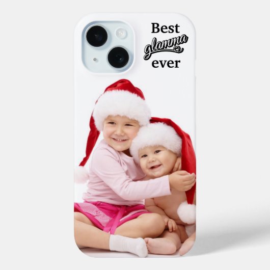 Best Glamma Ever Foto schwarz/weiß Case-Mate iPhone Hülle (Rückseite)