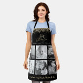 Best Glamma Ever Kitchen Koch Gold 6 FotoCollage Schürze (Getragen)