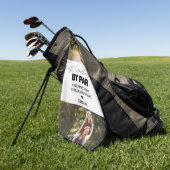 Best Godfather By Par Custom Photo Golf Towel Golfhandtuch (Gras)