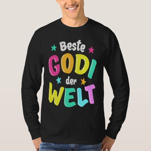 Best Godi in the World  Godmother T-Shirt (Vorderseite)
