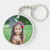 Best Godmother Ever Custom Photo Heart Schlüsselanhänger (Rückseite)