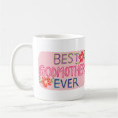 Best Godmother Ever Hand-drawn lettering Gift Kaffeetasse (Links)