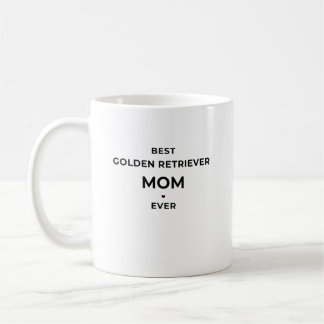 ☕ Best Golden Retriever Mom Ever – White Mug Kaffeetasse