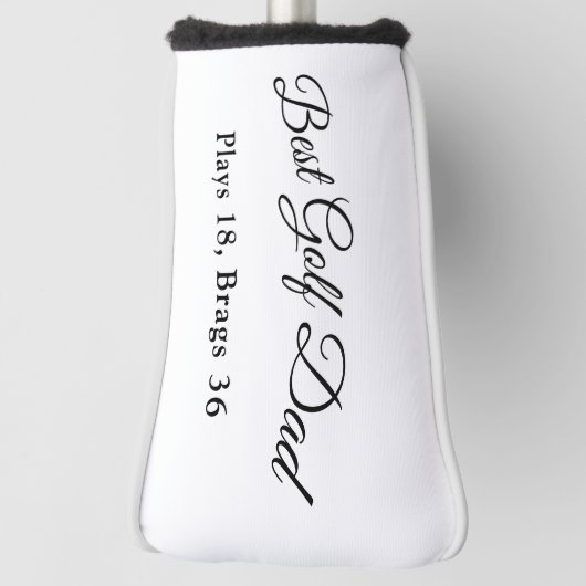 Best Golf Dad | Funny Golf Father Gift Golf Headcover (Rotieren 90)