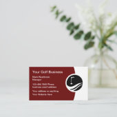 Best Golf-Logo-Visitenkarten Visitenkarte (Stehend Vorderseite)