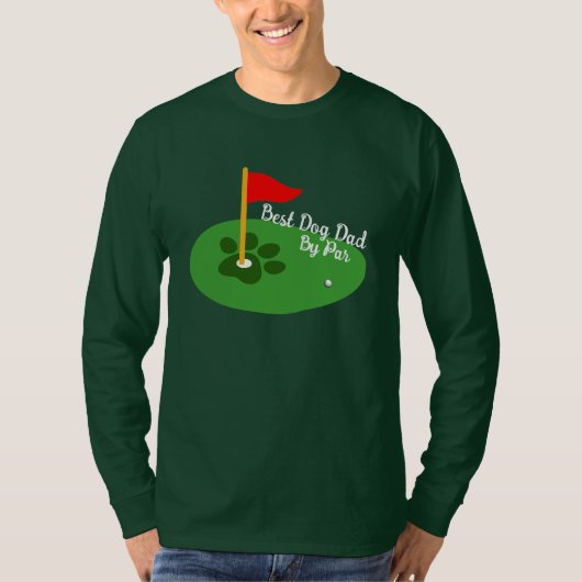Best Golf Lover Dog Vater Golf Geschenk T-Shirt (Vorderseite)