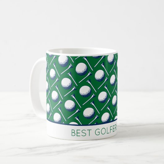 BEST GOLFER EVER Golf Balls T-Shirts Klassischer S Kaffeetasse (Vorderseite Links)