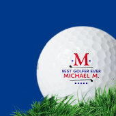 Best Golfer Ever Golfer Vater Monogram Golfball