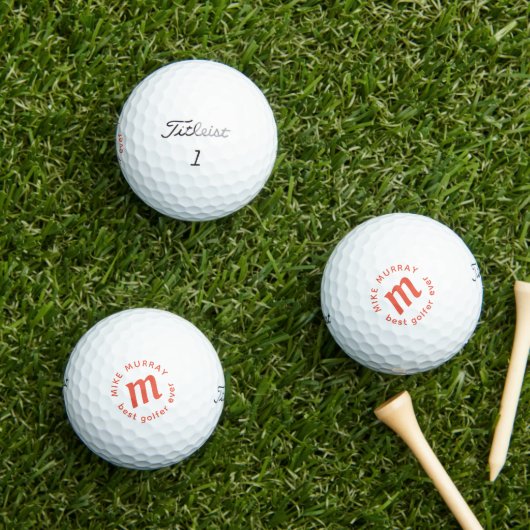 "Best Golfer Ever"-Name und erster Golfball (Insitu Gras)