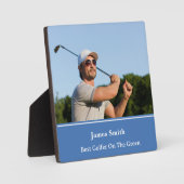 Best Golfer Plaque Fotoplatte (Vorderseite)