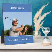 Best Golfer Plaque Fotoplatte (Seite)