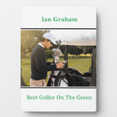 Best Golfer Plaque Fotoplatte (Vorderseite)