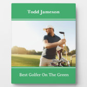 Best Golfer Plaque Fotoplatte (Vorderseite)