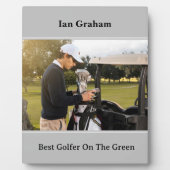 Best Golfer Plaque Fotoplatte (Vorderseite)