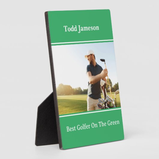 Best Golfer Plaque Fotoplatte (Seite)