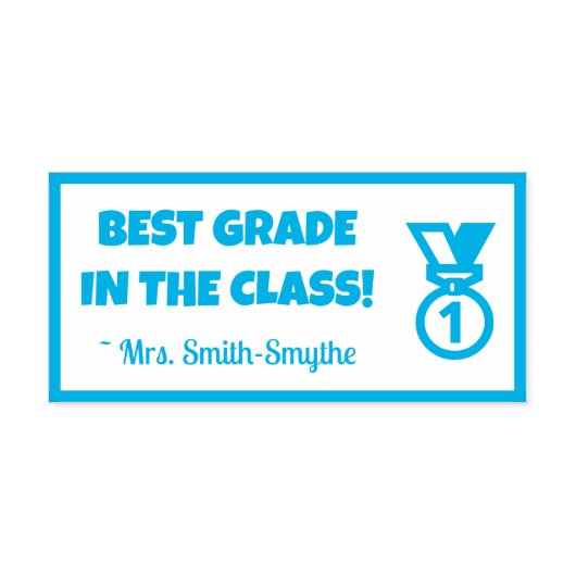 "BEST GRAD IN DER KLASSE!" + Name des benutzerdefi Permastempel (Design)