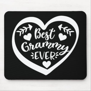 Best Grammy Ever Heart Design Mousepad