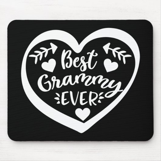 Best Grammy Ever Heart Design Mousepad (Vorne)