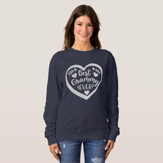 Best Grammy Ever Heart Design Sweatshirt (Vorne ganz)
