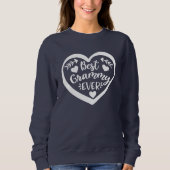 Best Grammy Ever Heart Design Sweatshirt (Vorderseite)