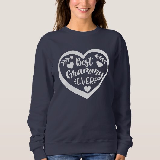 Best Grammy Ever Heart Design Sweatshirt (Vorderseite)