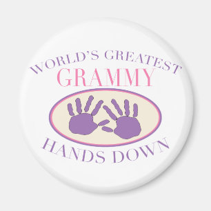 Best Grammy Hands Down T - Shirt Magnet