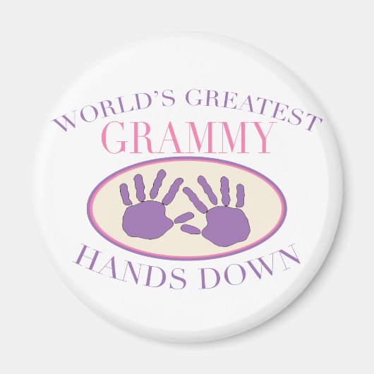 Best Grammy Hands Down T - Shirt Magnet (Vorne)