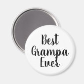 Best Grampa Ever Magnet Calligraphy Einfach modern (Vorderseite/Rückseite)
