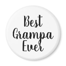 Best Grampa Ever Magnet Calligraphy Einfach modern