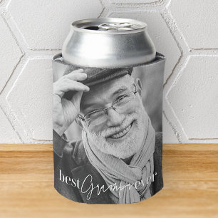 Best Grampa Ever Modernes, einfaches Foto Dosenkühler