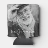 Best Grampa Ever Modernstes Foto Dosenkühler (Rückseite)
