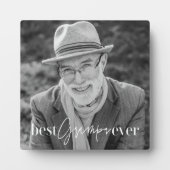 Best Grampa Ever Modernstes Foto Fotoplatte (Vorderseite)