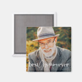 Best Grampa Ever Modernstes Foto Magnet (Vorderseite/Rückseite)