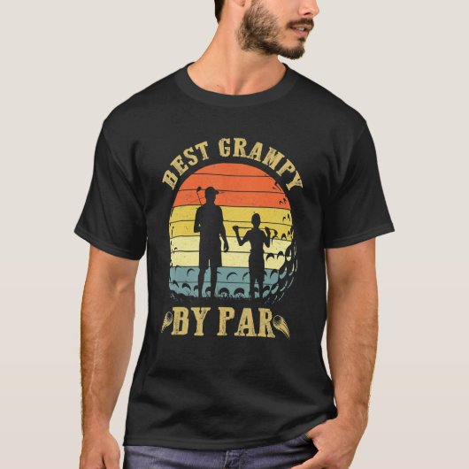 Best Grampy By Par Golf Father's Day T-Shirt (Vorderseite)