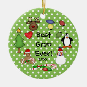 Best Gran Ever Christmas Ornament