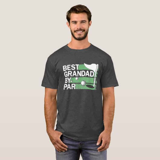 Best Grandad By Par Golf Lovers Clothes Fathers Da T-Shirt (Vorne ganz)