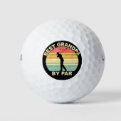 Best Grandad by Par - Golfspielen Golfball (Vorderseite)