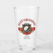 Best Grandad by Par Siegel Elegante Custom Glas (Vorderseite)