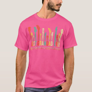 Best Grandad Ever Guitar Lover Funny Guitarist Fet T-Shirt