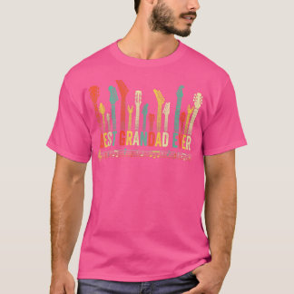 Best Grandad Ever Guitar Lover Funny Guitarist Fet T-Shirt