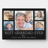 Best Grandad je 5-Foto-Familie Collage Custom Fotoplatte (Vorderseite)