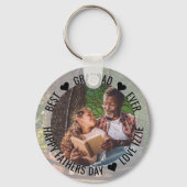 Best Grandad jemals Happy Vathers Day Foto Schlüsselanhänger (Vorderseite)