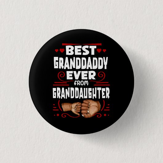 Best Granddaddy je von der Großtochter, Fist Bump Button (Vorderseite)