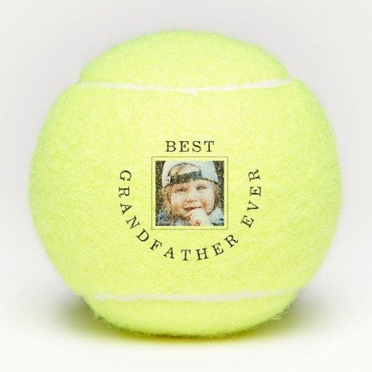 Best GrandfatheEver Frame Child Foto Tennis Balls Tennisbälle (Vorderseite)