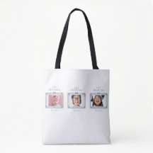 Best Grandma Est Custom Date 3 Photo Cute Preppy