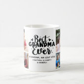 Best Grandma Ever - Cute Photo Collage for Grandma Kaffeetasse (Mittel)