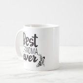 BEST GRANDMA EVER KAFFEE TASSE (Vorderseite Links)