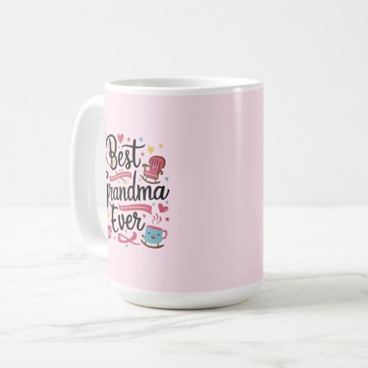 Best grandma ever kaffeetasse (Vorderseite Links)